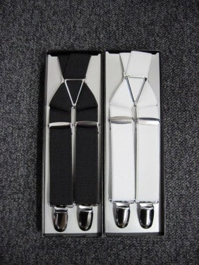 サスペンダー 30mm 黒・白